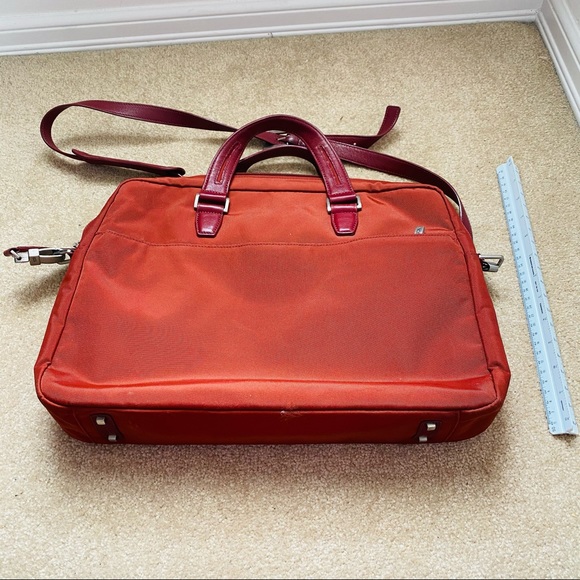 Tumi briefcase bag laptop shoulder orange - Picture 3 of 11